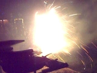 fontaine de feu d'artifices