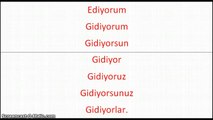 تعلم اللغة التركية مجاناً | المستوى الأول | الدرس الثاني عشر (الزمن الحاضر)