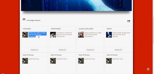 Expo Ajans - Sayfalar Menüsü