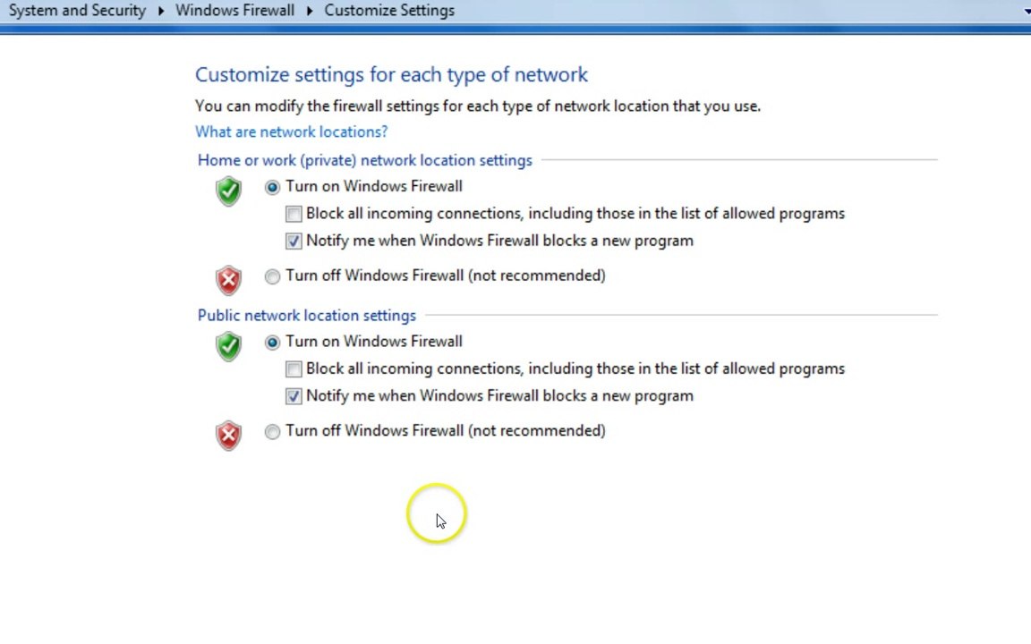 How to Turn Off/On Firewall on Windows 7 Computers | Turn Off Firewall ?