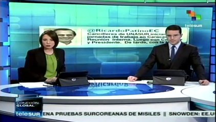 Patiño tuitea que está presente en Conferencia de paz venezolana