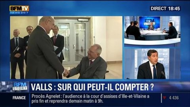 BFM Story: Vote de confiance: sur qui peut compter Manuel Valls à l'Assemblée ? - 07/04