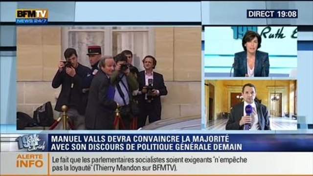 19H Ruth Elkrief: Thierry Mandon s'est penché sur le vote de confiance de Manuel Valls - 07/04
