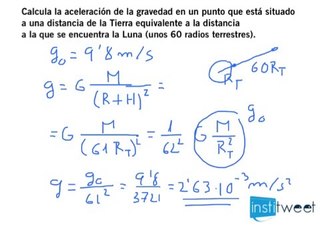 Problema campo gravitatorio, calcula aceleración de la gravedad