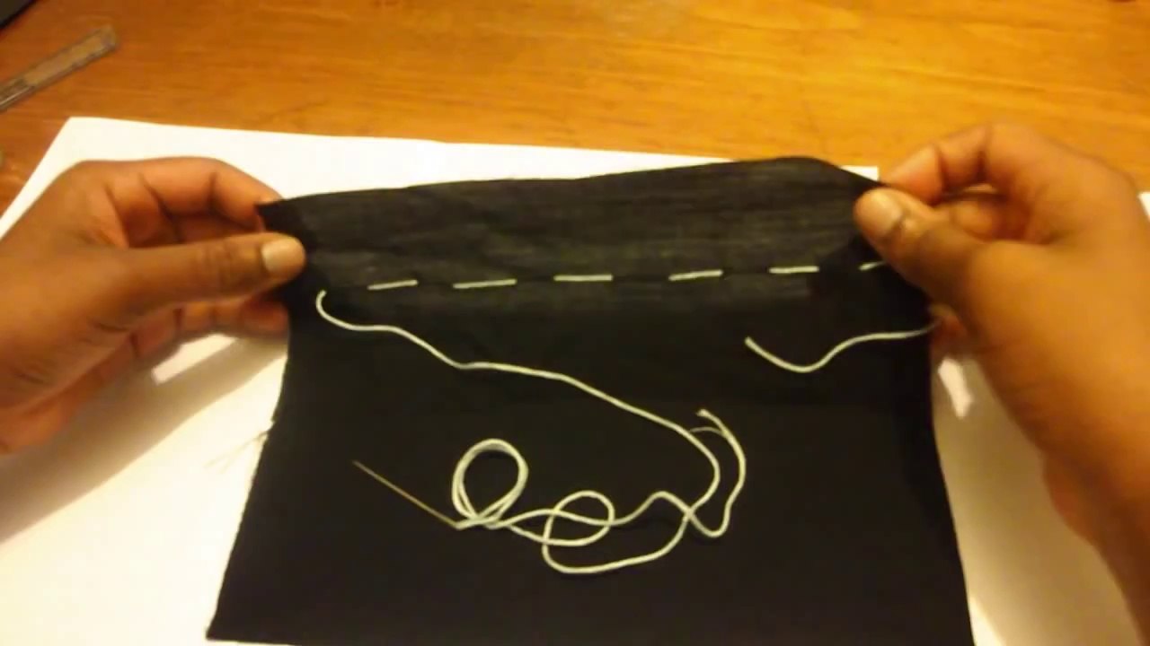 How to Baste Stitch / Tacking Stitch - Beginners Hand Sewing / Embroidery DIY