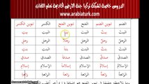 لنتعلم العربية المستوى الاول - الدرس الثالث - الحركات المنونة