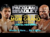 Pacquiao vs Bradley 2 live on Pay-Per-View HBO boxing.