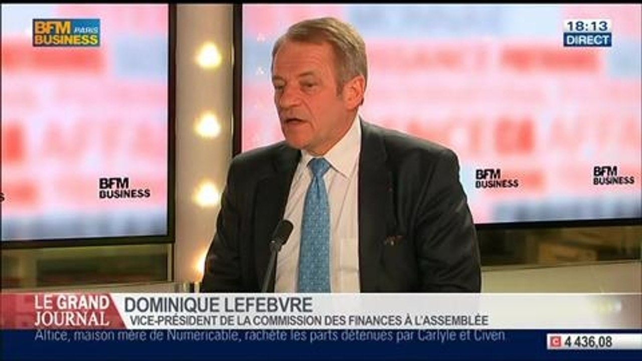 Dominique Lefebvre, député PS du Val d'Oise et vice-président de la Commission des Finances à l'Assemblée, dans Le Grand Journal - 07/04 1/4