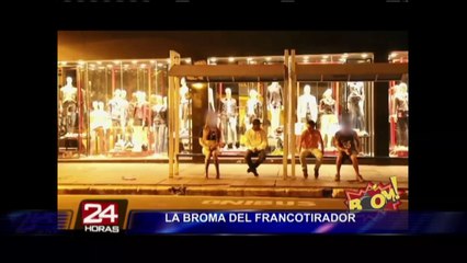 VIDEO: broma del francotirador causó pánico en parada de autobús de Brasil