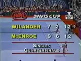Davis Cup 1982 1/4 FINAL - Mats Wilander vs John McEnroe FULL MATCH