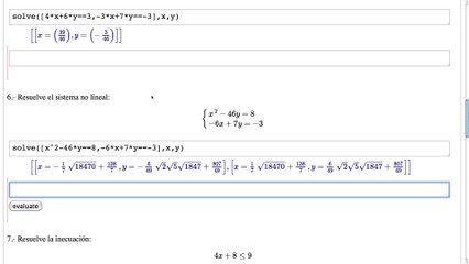 04 Sagemath y Matemáticas. Ecuaciones, inecuaciones y sistemas