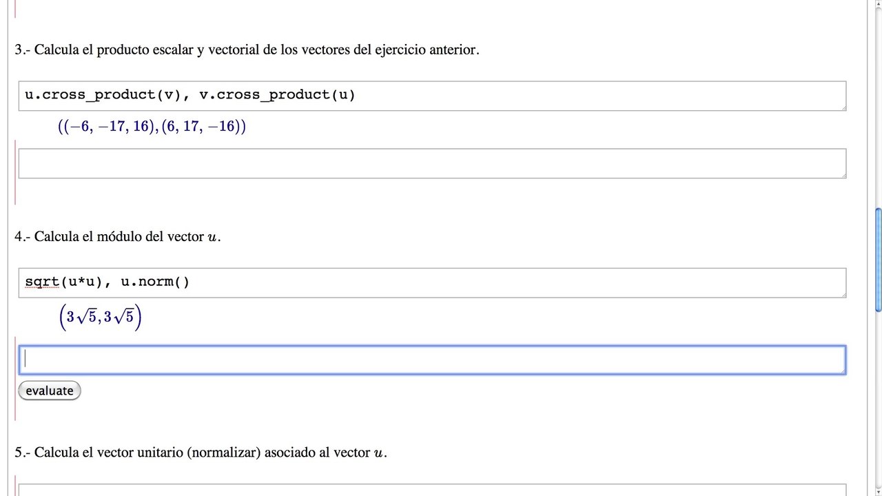 07 Sagemath y Matemáticas. Vectores y operaciones
