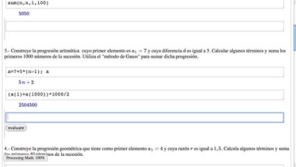 18 Sagemath y Matemáticas. Sucesiones y series