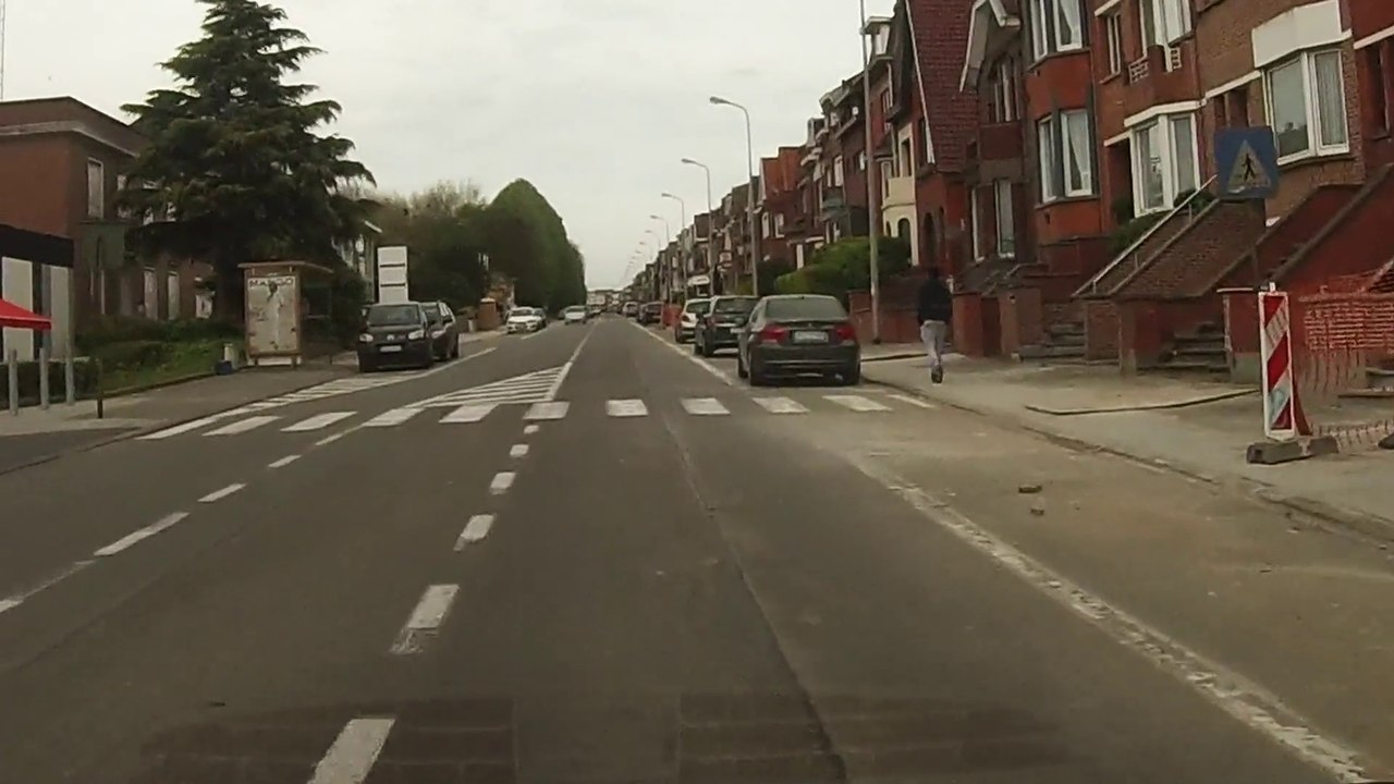 à moto attention danger à Mouscron