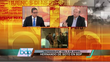 Hernando de Soto: No se necesitaba autogolpe, sino democracia directa (2/2)
