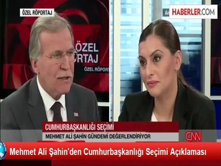 Mehmet Ali Şahin'den Cumhurbaşkanlığı Seçimi Açıklaması