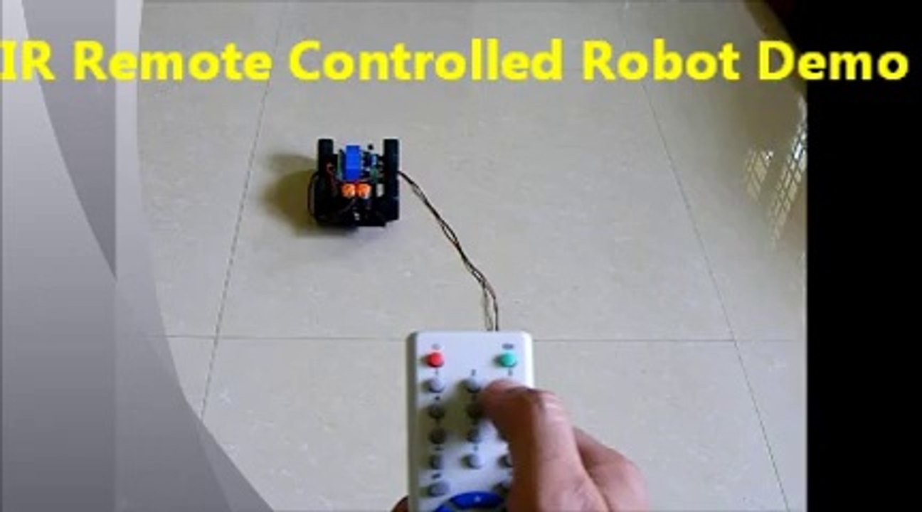 IR Remote Controlled Robot Demo