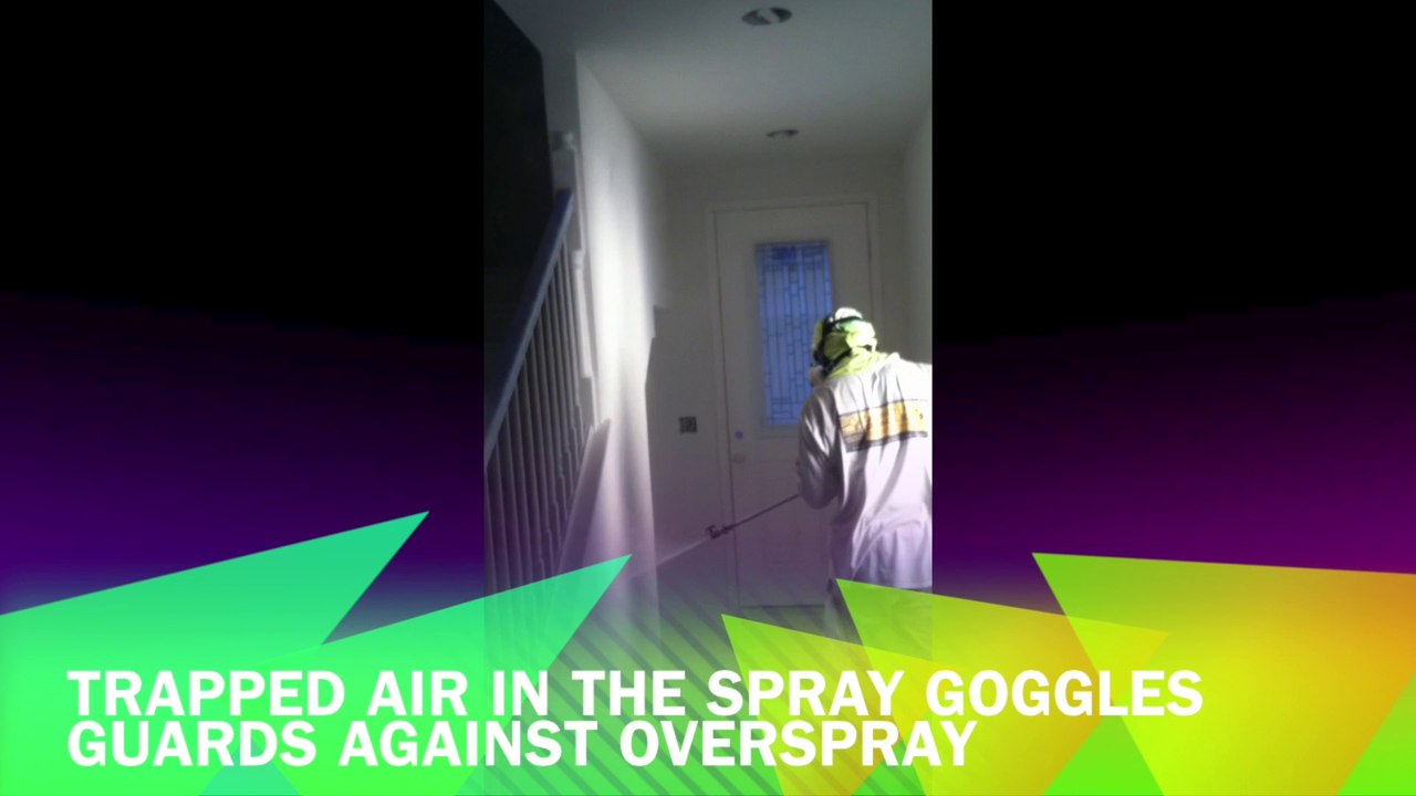 Ninja Spray Goggles In Use