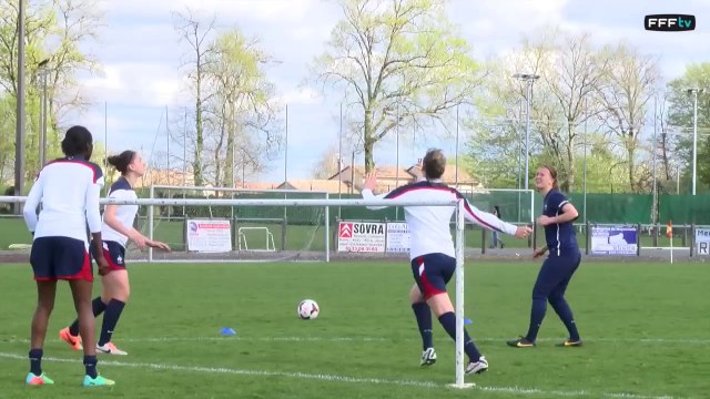 Tour Elite Euro U19 féminin : séance de tennis-ballon