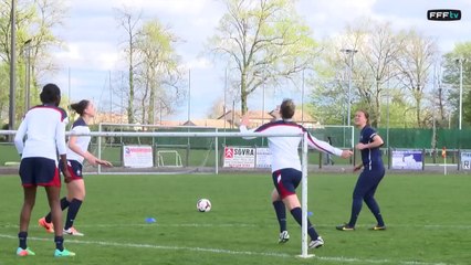 Tour Elite Euro U19 féminin : séance de tennis-ballon