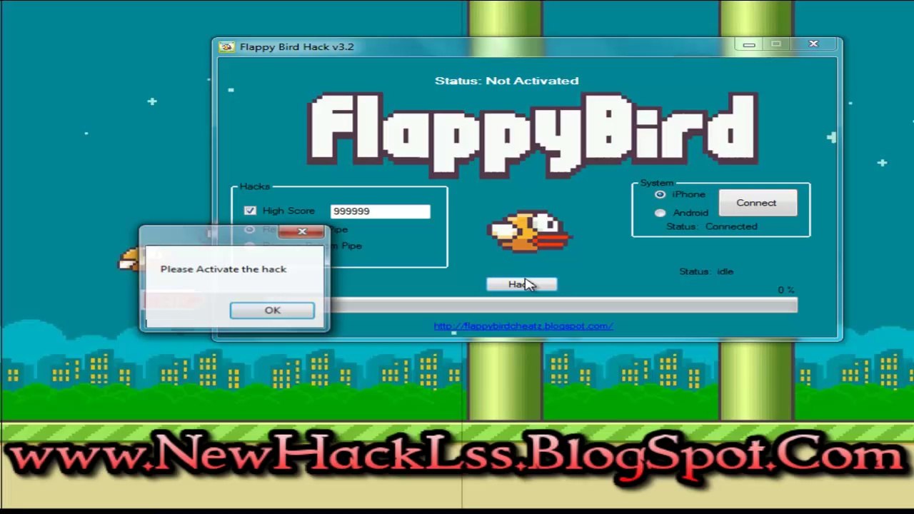 Flappy Bird Hack TUTORIAL! (Working from (2014) (IOS/Android)