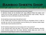 Frequently Asked Bamboo Bedding Questions