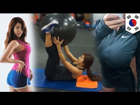 Korean fitness instructor JJ (제이제이) takes on Jung Da Yeon (정다연) in Figurerobics