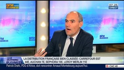 Carrefour est la marque de distribution française la mieux valorisée selon le classement d'Interbrand, Bertrand Chovet, dans GMB – 08/04