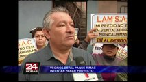 Municipalidad inicia destrucción de viviendas por obras de Vía Parque Rímac