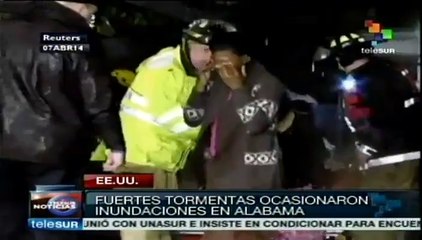 Fuertes lluvias causan inundaciones en el sureste de EE.UU.