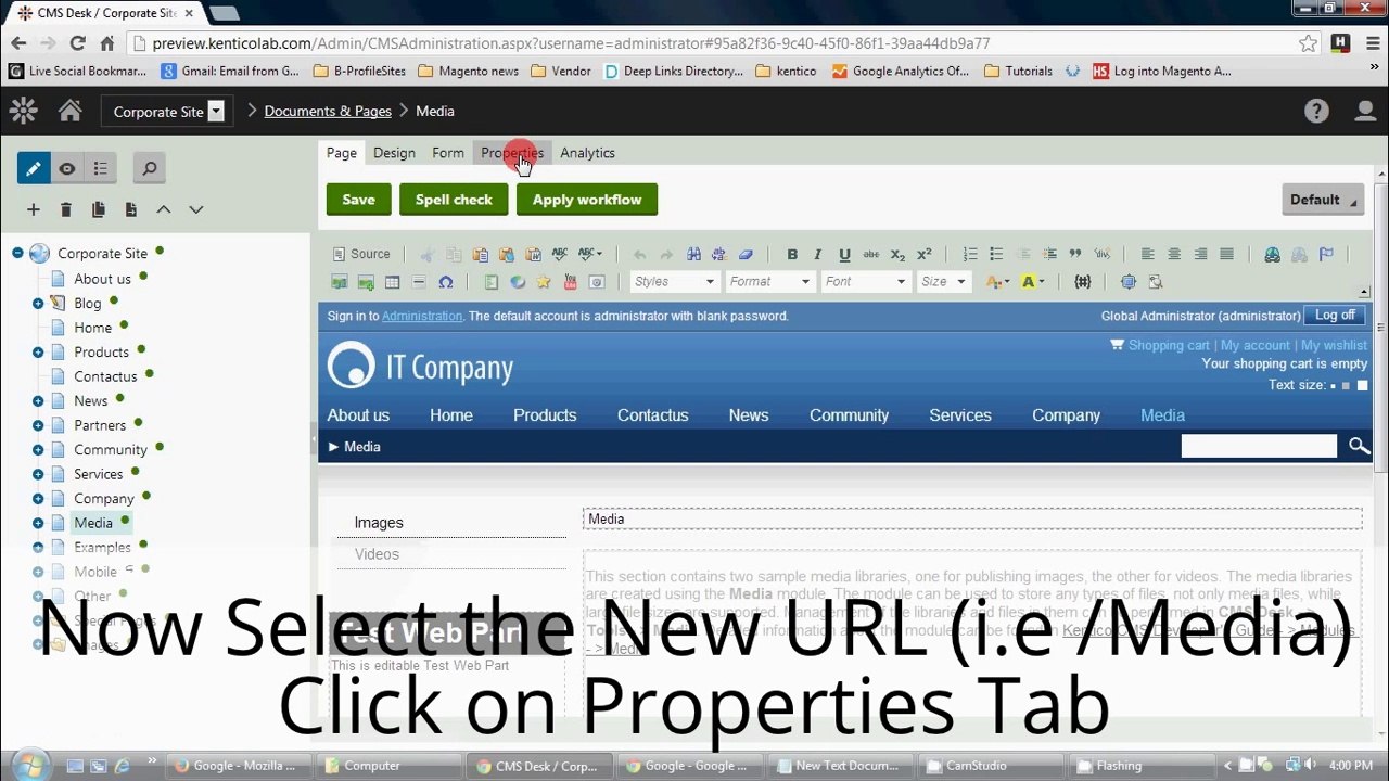 Steps for 301 Redirect in Kentico 8 - Ray Business Technologies