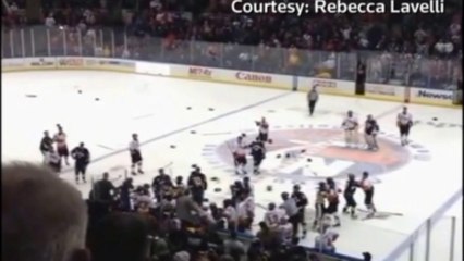 Charity hockey match descends into all-out brawl