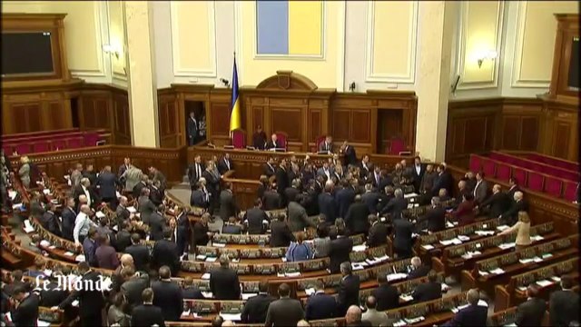 Bagarre générale au parlement ukrainien