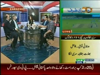 At a panel discussion on Economy at PTV News. Part-VI