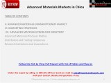 Advanced Materials Market Growing at a Fast Pace and will Continue to Grow Covered in a Report