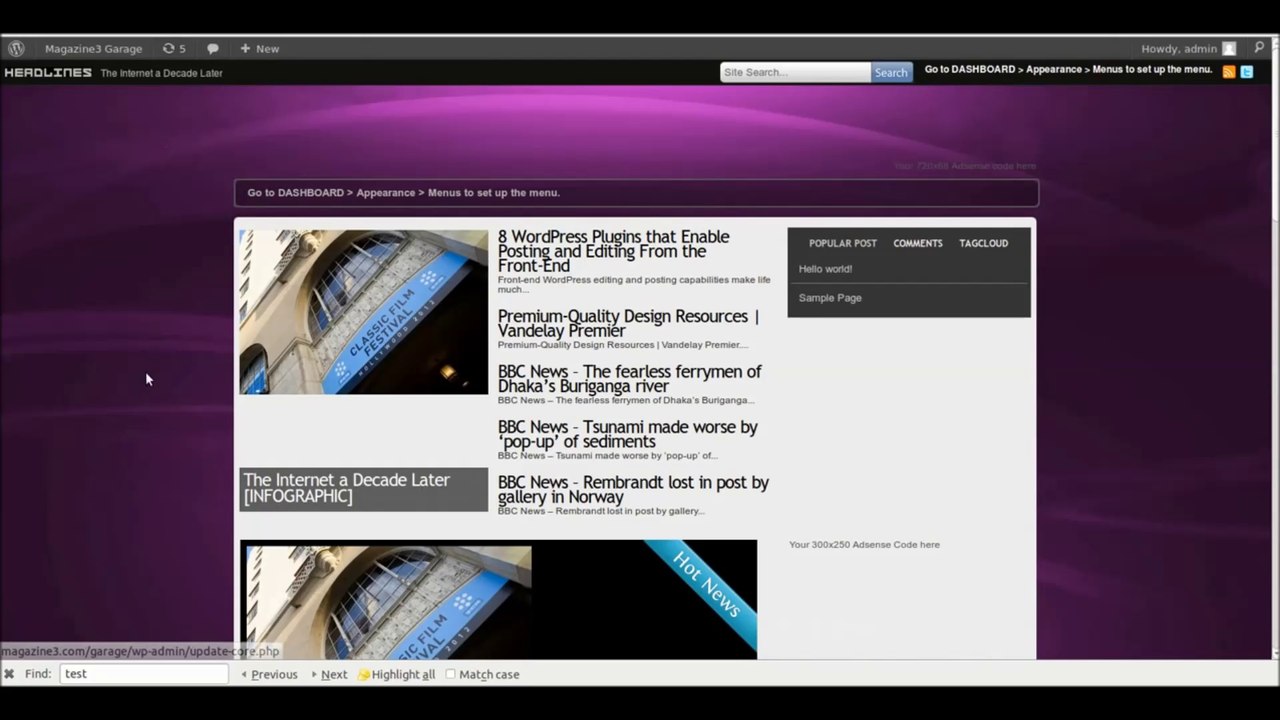 Showbiz Pro Responsive Teaser WordPress Plugin Installation