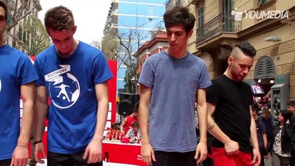 Napoli, calcio acrobatico in strada al Vodafone Freestyle Contest