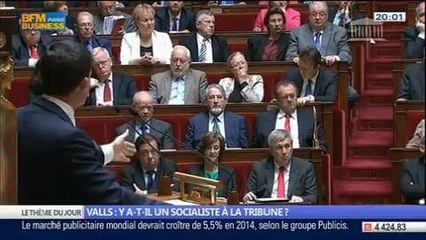 Manuel Valls: y a-t-il un socialiste à la tribune ?, dans Les Décodeurs de l'éco - 08/04 4/5