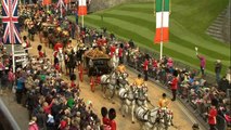 Irish President arrives in Windsor to meet the Queen