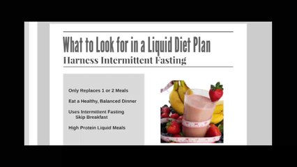 Loss Weight with an Effective Liquid Diet