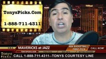 Utah Jazz vs. Dallas Mavericks Pick Prediction NBA Pro Basketball Odds Preview 4-8-2014