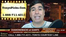 San Francisco Giants vs. Arizona Diamondbacks Pick Prediction MLB Odds Preview 4-8-2014