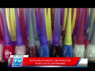 Chiclayo: Policía incauta mas de 7000 productos de belleza 07 04 14