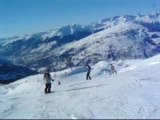 Skiing in the alpes