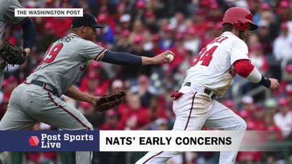 Which early-season concern is most worrisome for Nationals?