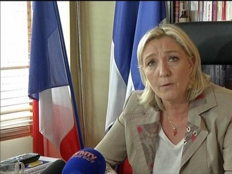 Pour Marine Le Pen, le discours de politique générale de Valls est "loin d'être rassurant" - 08/04