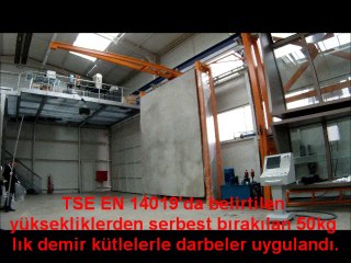 Zenon Panel duvar -  Darbe dayanım testi