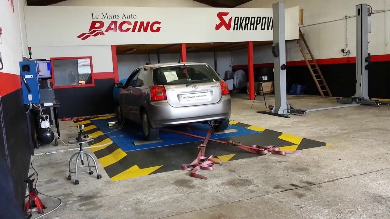 Toyota Corolla TS dyno test Le Mans Auto Racing