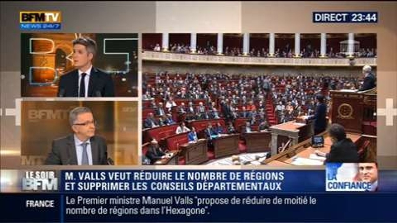 Le Soir BFM: Discours de politique générale: Manuel Valls propose une vaste réforme territoriale - 08/04 2/2