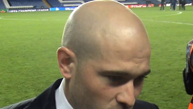 Christophe Jallet en zone mixte apres l'élimination du PSG contre Chelsea (2-0)